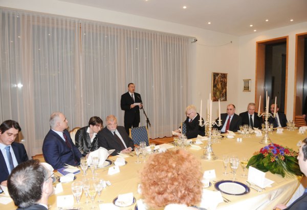 Xorvatiyada Prezident İlham Əliyevin şərəfinə rəsmi ziyafət verilib (FOTO)