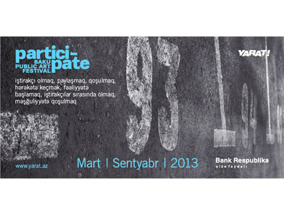 Yarat! "PARTICIPATE" Baku Public Art layihəsini təqdim edir
