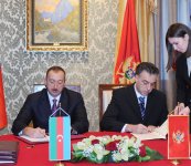 Azərbaycan və Monteneqro arasında sənədlər imzalanıb (FOTO)
