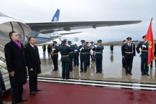 Prezident İlham Əliyevin Monteneqro Respublikasına rəsmi səfəri başlayıb  (FOTO)