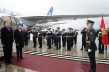 Prezident İlham Əliyevin Monteneqro Respublikasına rəsmi səfəri başlayıb  (FOTO)