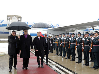 Prezident İlham Əliyevin Monteneqro Respublikasına rəsmi səfəri başlayıb (FOTO)