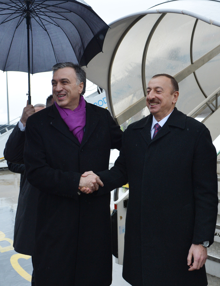 Prezident İlham Əliyevin Monteneqro Respublikasına rəsmi səfəri başlayıb  (FOTO)