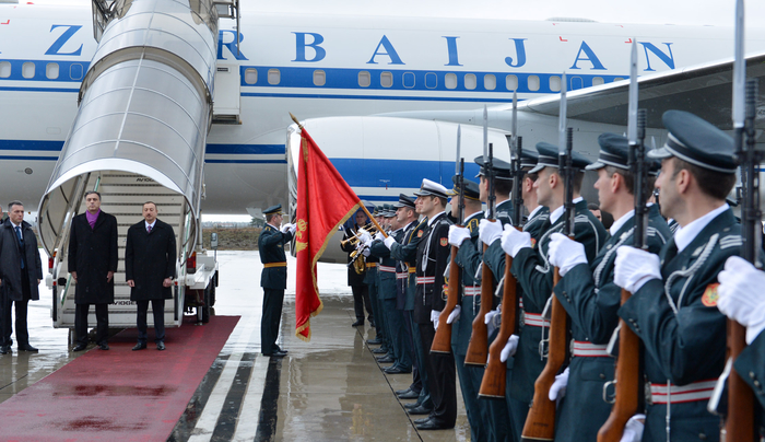 Prezident İlham Əliyevin Monteneqro Respublikasına rəsmi səfəri başlayıb  (FOTO)
