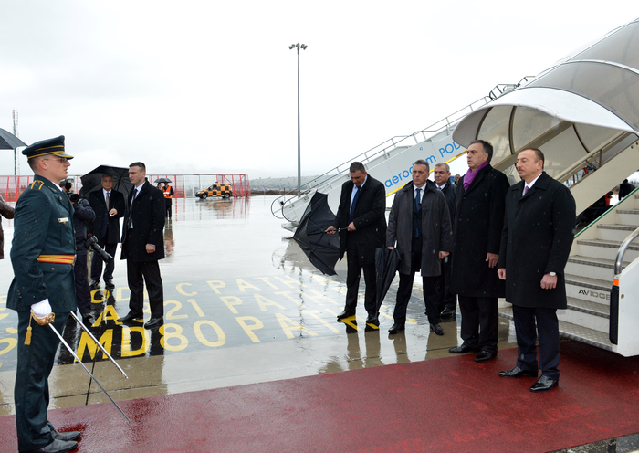 Prezident İlham Əliyevin Monteneqro Respublikasına rəsmi səfəri başlayıb  (FOTO)