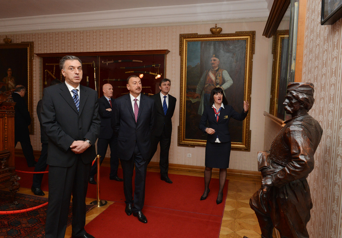 Prezident İlham Əliyev Çetinye şəhərindəki Kral Nikolay Sarayında olub (FOTO)