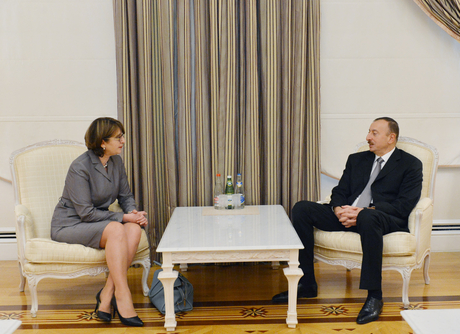 İlham Əliyev Gürcüstanın xarici işlər nazirini qəbul edib