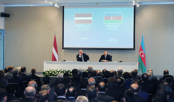 Bakıda Azərbaycan-Latviya biznes forumu keçirilib (FOTO)
