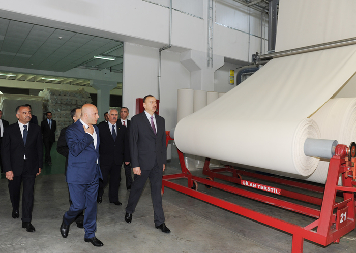 İlham Əliyev Sumqayıtda "Gilan" Tekstil Parkının açılışında iştirak edib (ƏLAVƏ OLUNUB) (FOTO)