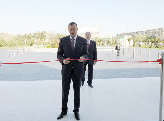 İlham Əliyev Sumqayıtda Heydər Əliyev Mərkəzinin açılışında iştirak edib (FOTO)