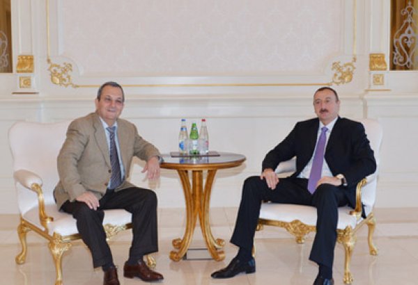 Prezident İlham Əliyev İsrailin keçmiş Baş nazirini qəbul edib
