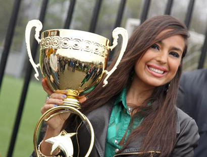 Leyla Əliyeva RAGT-nin mini-futbol üzrə "Heydər Əliyev Kuboku" turnirinə tamaşa edib (FOTO)