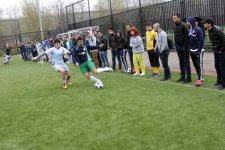 Leyla Əliyeva RAGT-nin mini-futbol üzrə "Heydər Əliyev Kuboku" turnirinə tamaşa edib (FOTO)