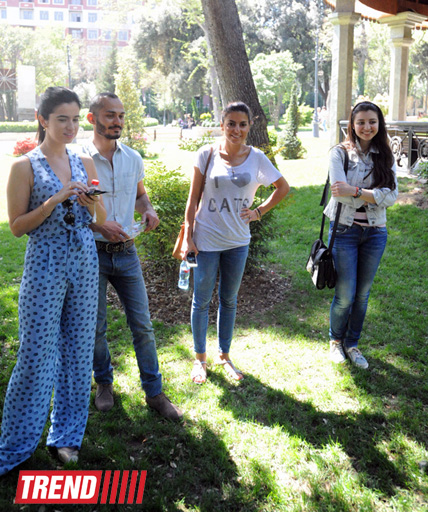 Bakıda "Participate Public Art Festival" çərçivəsində Rusiyanın "P.T.X." yaradıcılıq studiyasının master-klassı baş tutub (FOTO)