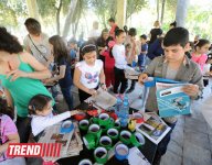 Bakıda "Participate Public Art Festival" çərçivəsində Rusiyanın "P.T.X." yaradıcılıq studiyasının master-klassı baş tutub (FOTO)