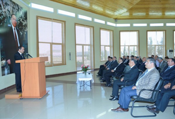 Heydər Əliyevin 90 illik yubileyi ilə əlaqədar İmişli Şəkər Zavodunda tədbir keçirilib (FOTO)
