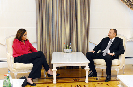 İlham Əliyev Yunanıstanın keçmiş xarici işlər nazirini qəbul edib