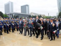 Prezident İlham Əliyev və xanımı 9 May - Qələbə bayramı münasibətilə keçirilən təntənəli mərasimdə iştirak ediblər (ƏLAVƏ OLUNUB)(FOTO)