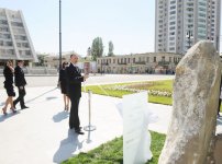 Azərbaycan Prezidenti İlham Əliyev və xanımı Bakıda yeni park kompleksinin açılışında iştirak ediblər (FOTO)