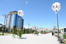 Azərbaycan Prezidenti İlham Əliyev və xanımı Bakıda yeni park kompleksinin açılışında iştirak ediblər (FOTO)