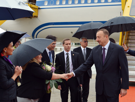 Prezident İlham Əliyev Avstriyaya rəsmi səfərə gəlib