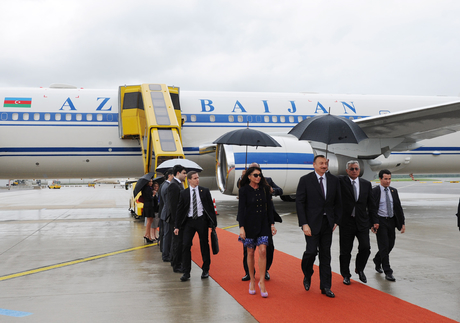 Prezident İlham Əliyev Avstriyaya rəsmi səfərə gəlib