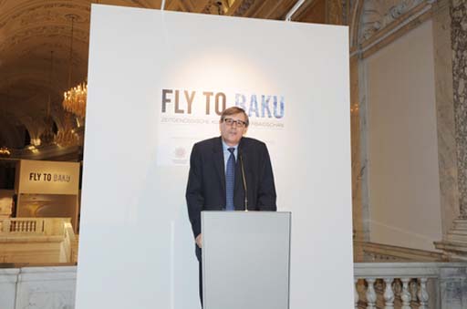 Heydər Əliyev Fondunun, “Baku” jurnalının və Azərbaycanın Avstriyadakı səfirliyinin birgə layihəsi çərçivəsində Vyanada “Bakıya uçuş:
Müasir Azərbaycan incəsənəti” sərgisi açılmışdır (FOTO)