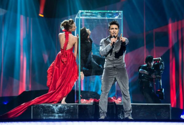 Azərbaycanın "Eurovision 2013" təmsilçisi Fərid Məmmədov uğurla çıxış edib (VİDEO)