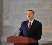 Prezident İlham Əliyev Şamaxı Cümə məscidinin əsaslı bərpadan sonra istifadəyə verilməsi mərasimində iştirak edib (FOTO)