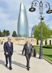 Azərbaycan Prezidenti Dağüstü parkda yenidənqurmadan sonra yaradılmış şəraitlə tanış olub (FOTO)