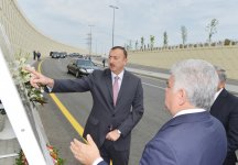 Prezident İlham Əliyev Buzovna-Mərdəkan-Qala yolunun açılışında iştirak edib (FOTO)