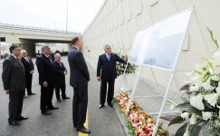 Prezident İlham Əliyev Buzovna-Mərdəkan-Qala yolunun açılışında iştirak edib (FOTO)