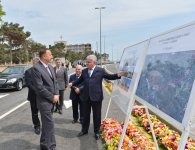 Prezident İlham Əliyev Buzovna-Mərdəkan-Qala yolunun açılışında iştirak edib (FOTO)