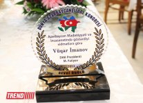 Trend BİA-nın müxbiri mükafata layiq görülüb (FOTO)