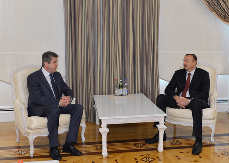 Prezident İlham Əliyev Xorvatiya və Bolqarıstanın keçmiş prezidentlərini qəbul edib