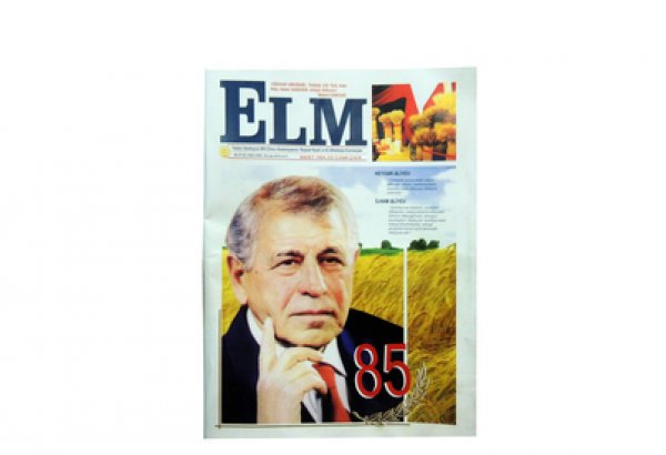 “Elm” qəzetinin akademik Cəlal Əliyevin 85 illik yubileyinə həsr olunmuş xüsusi buraxılışı çapdan çıxıb
