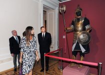 Prezident İlham Əliyev və xanımı Azərbaycan Milli İncəsənət Muzeyinin yeni korpusunun açılışda iştirak ediblər (FOTO)
