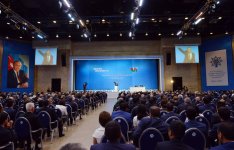 Prezident İlham Əliyev: Bizim amalımız qüdrətli Azərbaycandır, müstəqillikdir, inkişafdır, sosial rifahdır (FOTO)