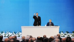 Prezident İlham Əliyev: Bizim amalımız qüdrətli Azərbaycandır, müstəqillikdir, inkişafdır, sosial rifahdır (FOTO)