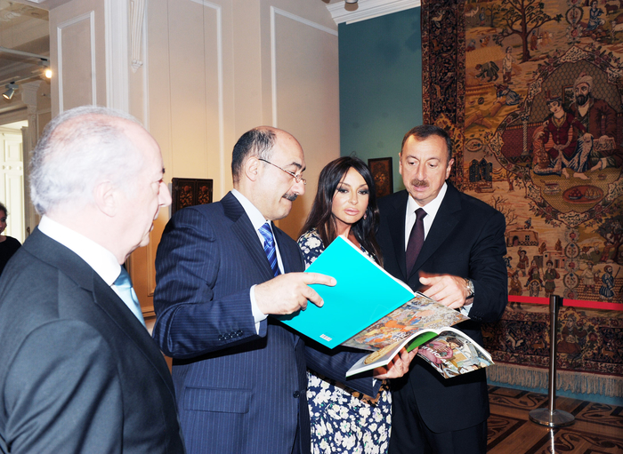 Prezident İlham Əliyev və xanımı Azərbaycan Milli İncəsənət Muzeyinin yeni korpusunun açılışda iştirak ediblər (FOTO)