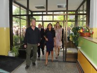 Leyla Əliyeva Sarayevoda görmə qabiliyyəti məhdud olan uşaqlar və gənclər üçün mərkəzin açılışında iştirak edib (FOTO)