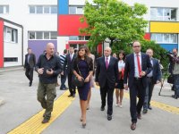 Leyla Əliyeva Sarayevoda görmə qabiliyyəti məhdud olan uşaqlar və gənclər üçün mərkəzin açılışında iştirak edib (FOTO)