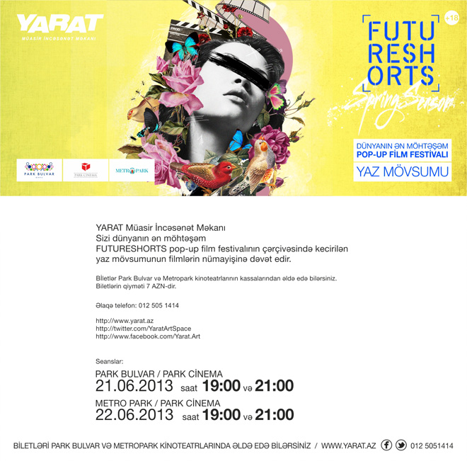 YARAT! "Future Shorts" Qısametrajlı Filmlər Festivalının yubiley mövsümünün açılışını elan edir (FOTO)