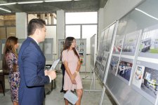 Azərbaycanın birinci xanımı Mehriban Əliyeva Bakıdakı 23 nömrəli orta məktəbin binasında yenidənqurma işlərinin gedişi ilə tanış olub (FOTO)