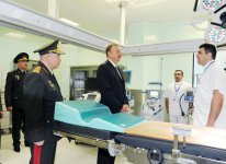 Prezident İlham Əliyev Silahlı Qüvvələrin Baş Klinik Hospitalının ikinci müalicə korpusunun açılışında iştirak edib (FOTO)