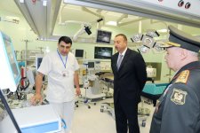 Prezident İlham Əliyev Silahlı Qüvvələrin Baş Klinik Hospitalının ikinci müalicə korpusunun açılışında iştirak edib (FOTO)