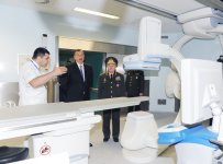 Prezident İlham Əliyev Silahlı Qüvvələrin Baş Klinik Hospitalının ikinci müalicə korpusunun açılışında iştirak edib (FOTO)