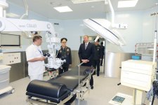 Prezident İlham Əliyev Silahlı Qüvvələrin Baş Klinik Hospitalının ikinci müalicə korpusunun açılışında iştirak edib (FOTO)