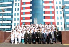 Prezident İlham Əliyev Silahlı Qüvvələrin Baş Klinik Hospitalının ikinci müalicə korpusunun açılışında iştirak edib (FOTO)