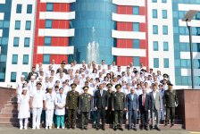 Prezident İlham Əliyev Silahlı Qüvvələrin Baş Klinik Hospitalının ikinci müalicə korpusunun açılışında iştirak edib (FOTO)